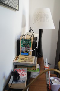 de lamp bij mij thuis die vanaf rolfhut.nl/hutskoffer4 bedient kan worden.